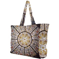 Stained Glass Window Glass Ceiling Simple Shoulder Bag by Pakrebo