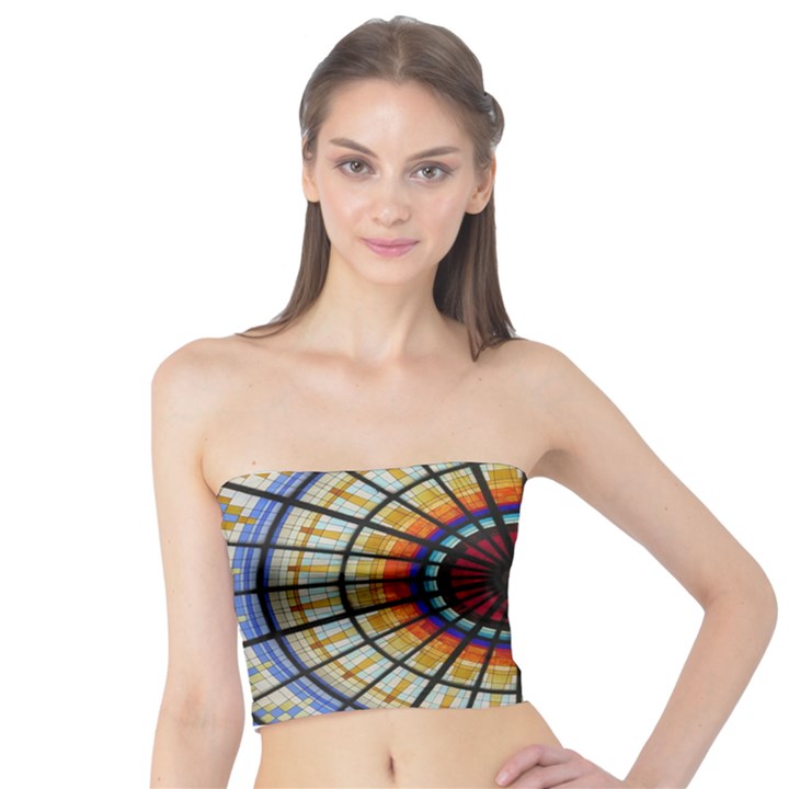 Background Stained Glass Window Tube Top