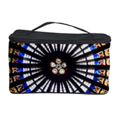 Stained Glass Cathedral Rosette Cosmetic Storage by Pakrebo