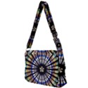 Stained Glass Cathedral Rosette Full Print Messenger Bag View2