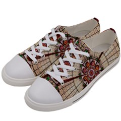 Pattern Round Abstract Geometric Women s Low Top Canvas Sneakers by Pakrebo