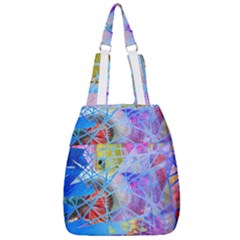 Wallpaper Stained Glass Center Zip Backpack by Pakrebo