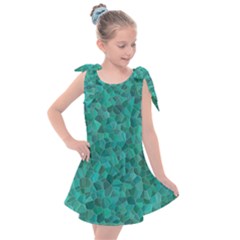 Turquoise Kids  Tie Up Tunic Dress by LalaChandra