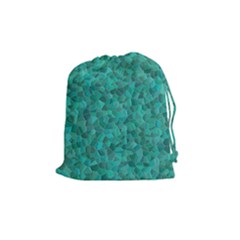 Turquoise Drawstring Pouch (medium) by LalaChandra