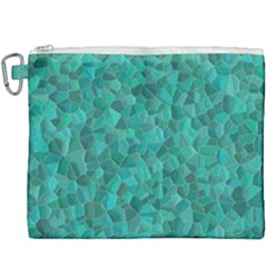 Turquoise Canvas Cosmetic Bag (xxxl) by LalaChandra