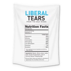 Liberal Tears  Funny With Supplement Facts Custom Colors Medium Tapestry by snek