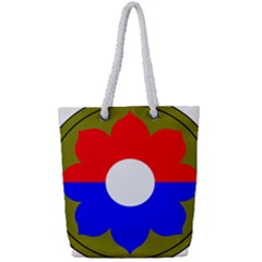 United States Army 9th Infantry Division Shoulder Sleeve Insignia Full Print Rope Handle Tote (small) by abbeyz71