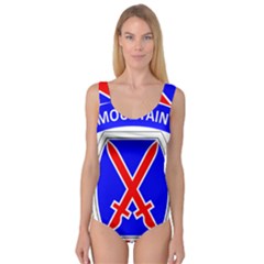 United States Army 10th Mountain Division Shoulder Sleeve Insignia Princess Tank Leotard  by abbeyz71