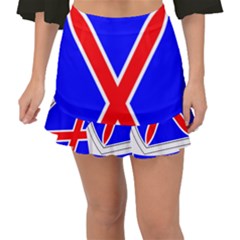 United States Army 10th Mountain Division Shoulder Sleeve Insignia Fishtail Mini Chiffon Skirt by abbeyz71