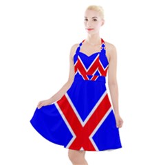 United States Army 10th Mountain Division Shoulder Sleeve Insignia Halter Party Swing Dress  by abbeyz71