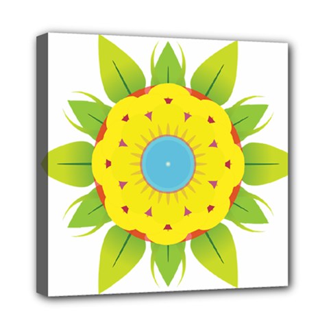 Abstract Flower Mini Canvas 8  X 8  (stretched)