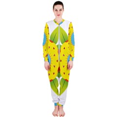 Abstract Flower Onepiece Jumpsuit (ladies) 