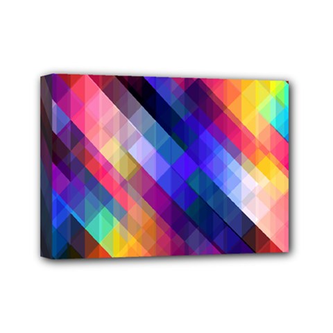 Abstract Background Colorful Mini Canvas 7  X 5  (stretched)