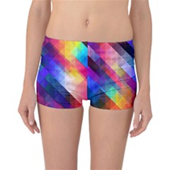 Abstract Background Colorful Reversible Boyleg Bikini Bottoms