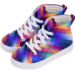 Abstract Background Colorful Kids  Hi-top Skate Sneakers