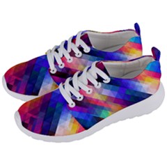 Abstract Background Colorful Men s Lightweight Sports Shoes