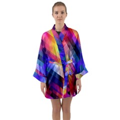 Abstract Background Colorful Long Sleeve Kimono Robe