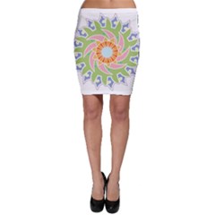 Abstract Flower Mandala Bodycon Skirt by Alisyart