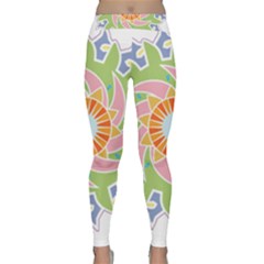 Abstract Flower Mandala Classic Yoga Leggings