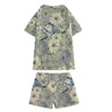 Abstract Art Botanical Kids  Swim Tee and Shorts Set View2