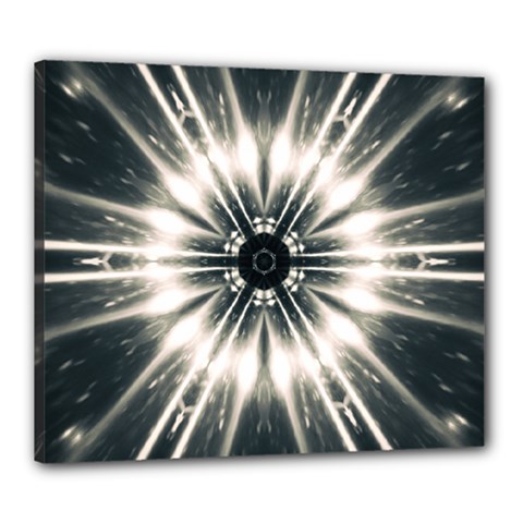 Abstract Fractal Space Canvas 24  X 20  (stretched) by Alisyart