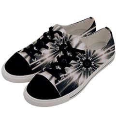 Abstract Fractal Space Men s Low Top Canvas Sneakers
