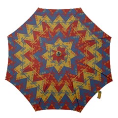 Aztec South American Pattern Zig Hook Handle Umbrellas (small)