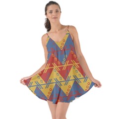 Aztec South American Pattern Zig Love The Sun Cover Up