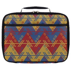 Aztec South American Pattern Zig Full Print Lunch Bag by Alisyart