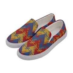 Aztec South American Pattern Zig Women s Canvas Slip Ons by Alisyart