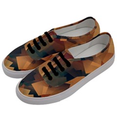 Background Triangle Men s Classic Low Top Sneakers