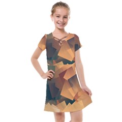 Background Triangle Kids  Cross Web Dress