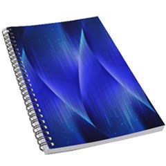 Audio Sound Soundwaves Art Blue 5 5  X 8 5  Notebook by Alisyart