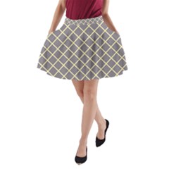 Background A-line Pocket Skirt