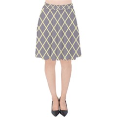 Background Velvet High Waist Skirt by Alisyart