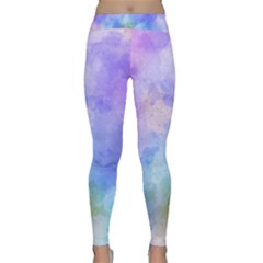 Background Abstract Purple Watercolor Classic Yoga Leggings