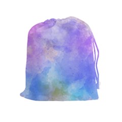 Background Abstract Purple Watercolor Drawstring Pouch (xl)