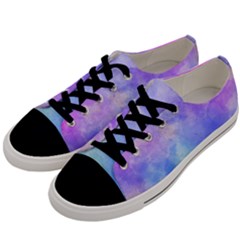 Background Abstract Purple Watercolor Men s Low Top Canvas Sneakers by Alisyart