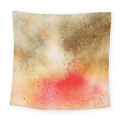 Abstract Space Watercolor Square Tapestry (large)