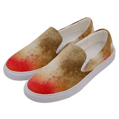Abstract Space Watercolor Men s Canvas Slip Ons