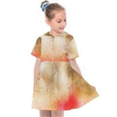 Abstract Space Watercolor Kids  Sailor Dress