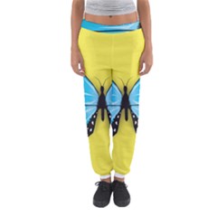 Butterfly Blue Insect Women s Jogger Sweatpants by Alisyart