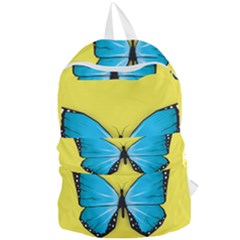 Butterfly Blue Insect Foldable Lightweight Backpack