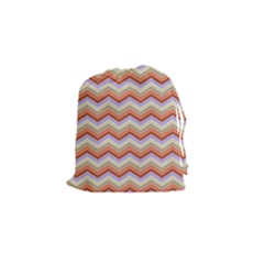 Chevron Pattern Drawstring Pouch (small)