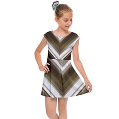 Chevron Triangle Kids  Cap Sleeve Dress by Alisyart