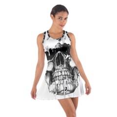 Black Skull Cotton Racerback Dress