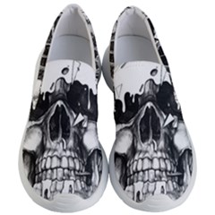 Black Skull Women s Lightweight Slip Ons