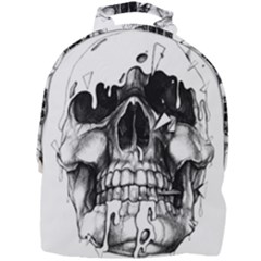 Black Skull Mini Full Print Backpack
