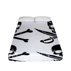 Bone Skull Fitted Sheet (full/ Double Size) by Alisyart