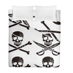 Bone Skull Duvet Cover Double Side (full/ Double Size) by Alisyart